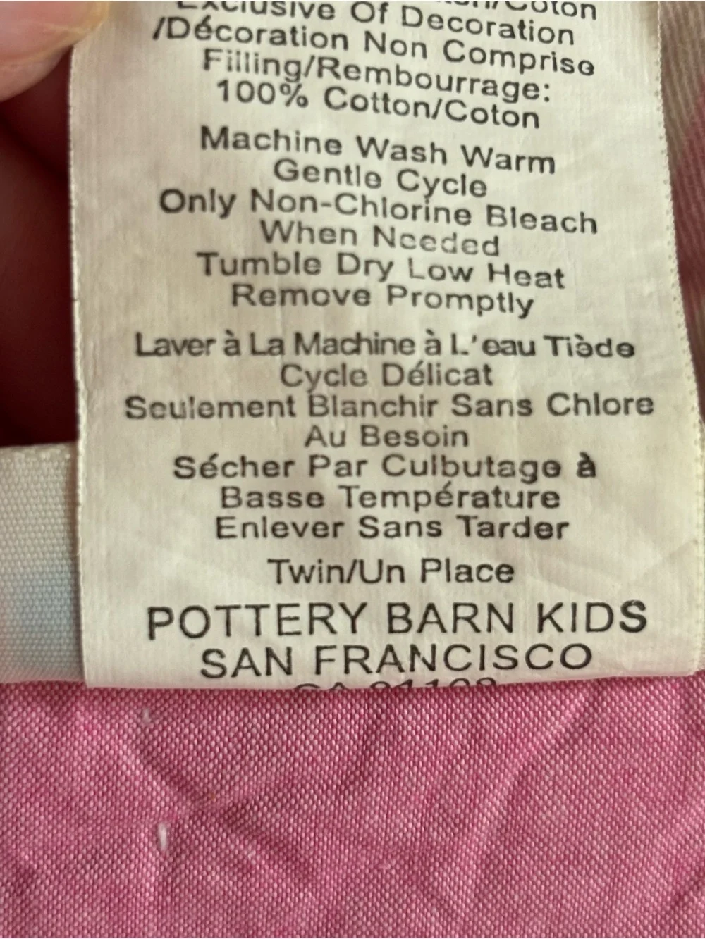 Pottery Barn Kids Pink Madras Plaid Quilt - Twin